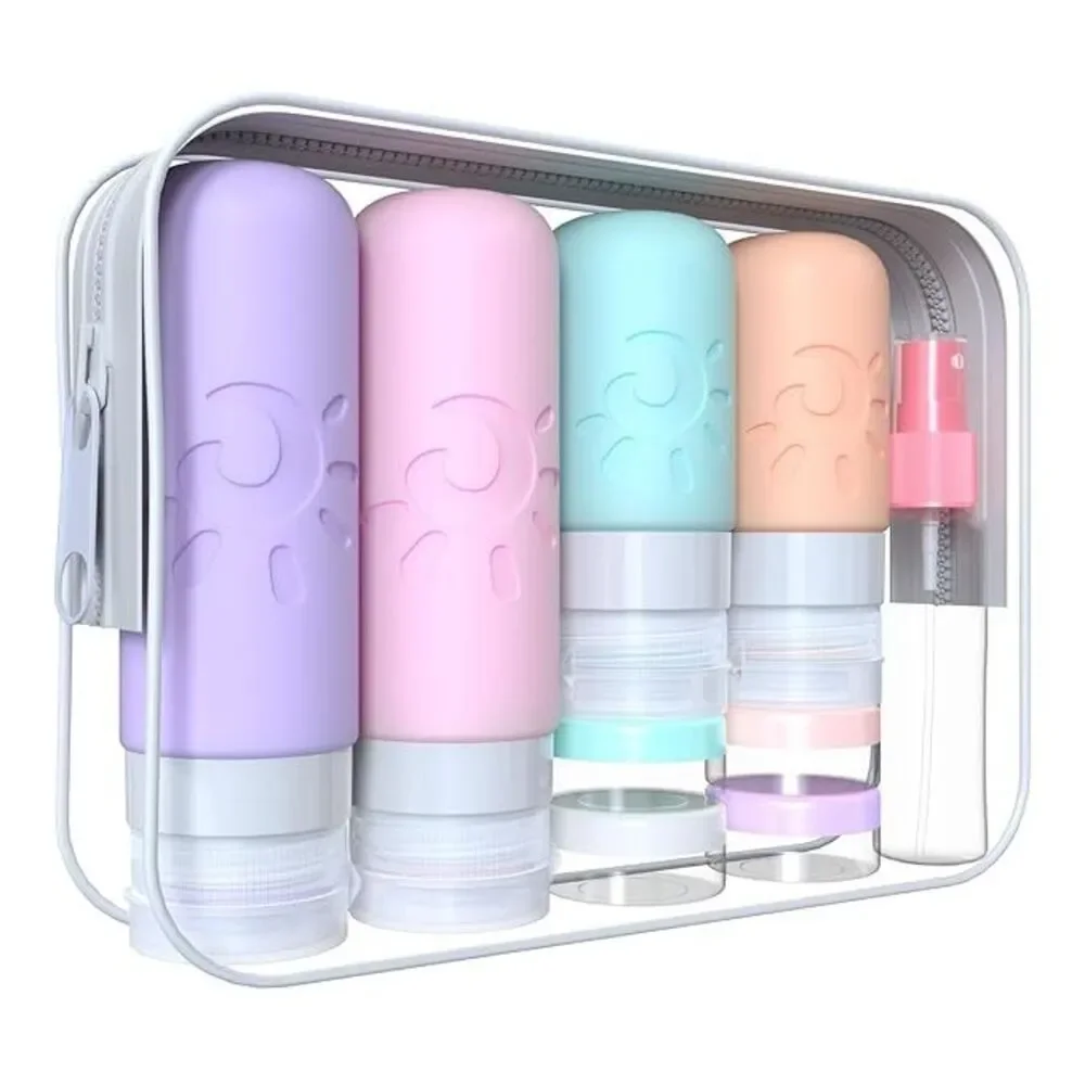 18 Pack travel Bottles for Toiletries, TSA Approved Silicone Travel Containers